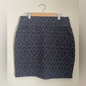 Cotton On Damask Skull Mini Skirt - S